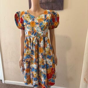 BEAUTIFULL AFRICAN PRINT DRESS FOR WOMEN. ANKARA WAX DRESS. COTTON